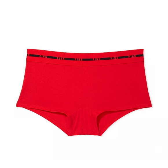 VICTORIAS SECRET PINK LOGO WAISTBAND BOYSHORT UNDERWEAR PANTY. NWT - Picture 4 of 14